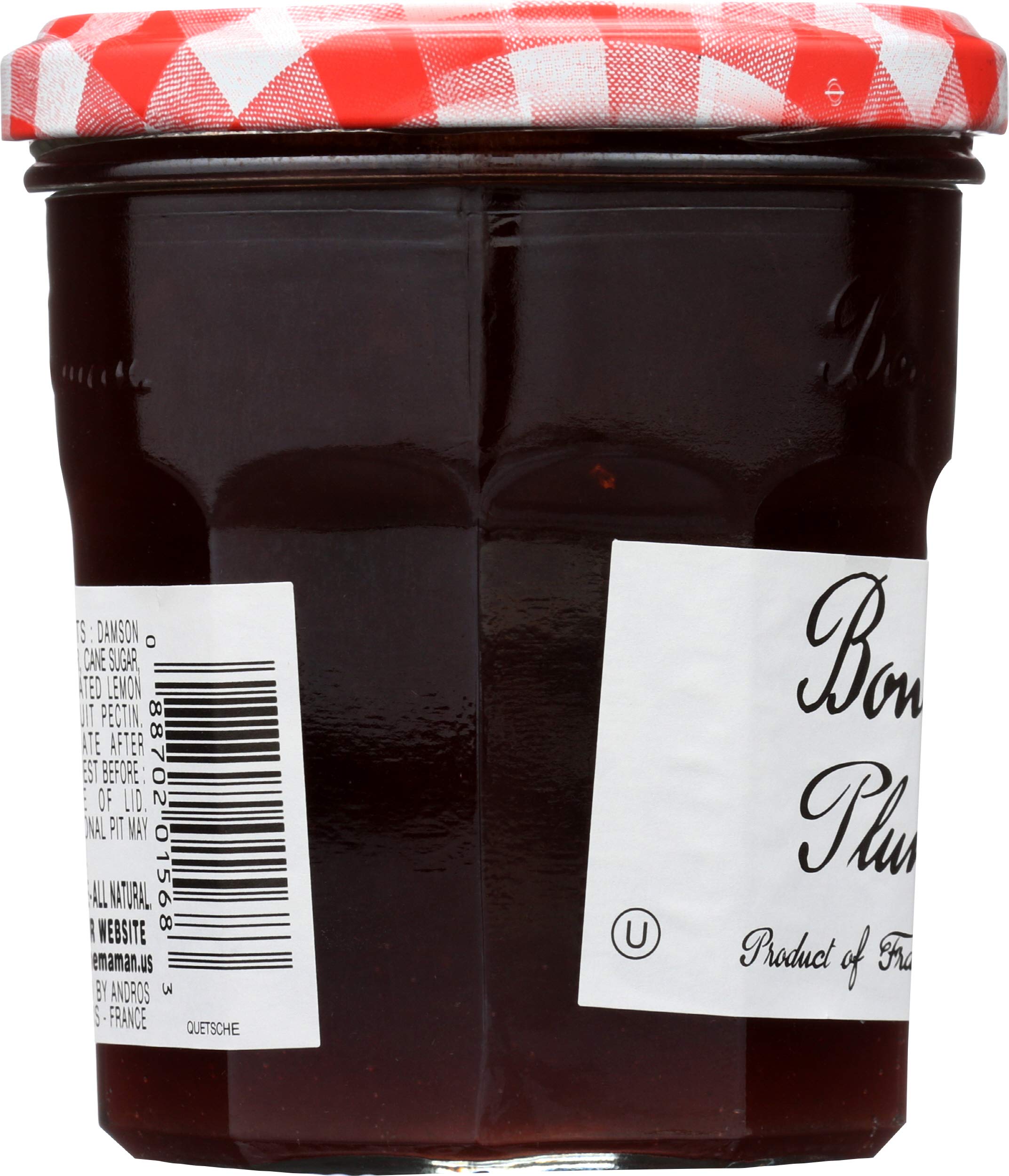 Bonne Maman Plum Preserves jar-open reveals inviting aroma and fruit-forward notes