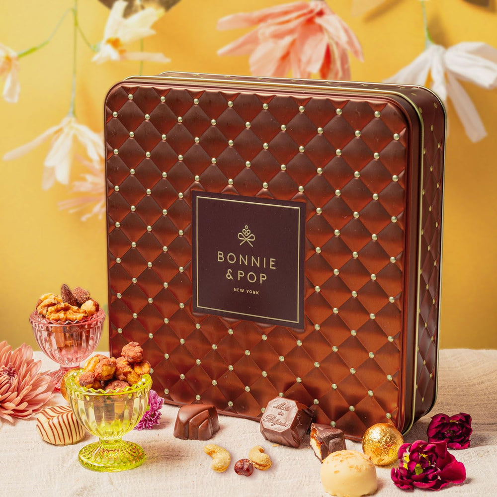 BONNIE AND POP assorted chocolate snacks ideal for holiday gifting.