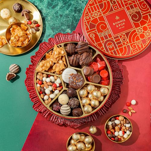 Bonnie and Pop assorted chocolates and candies display variety for celebrations.