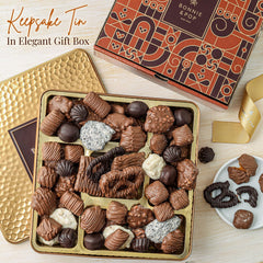 Bonnie and Pop assorted truffles featuring Belgian pretzels and grahams for variety.