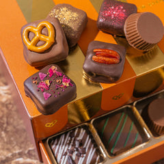 Bonnie and Pop Belgian truffles assortment showcases luxurious flavors.