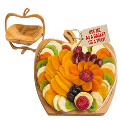 BONNIE AND POP dried-fruit-gift-basket offers colorful, healthy snacking options.