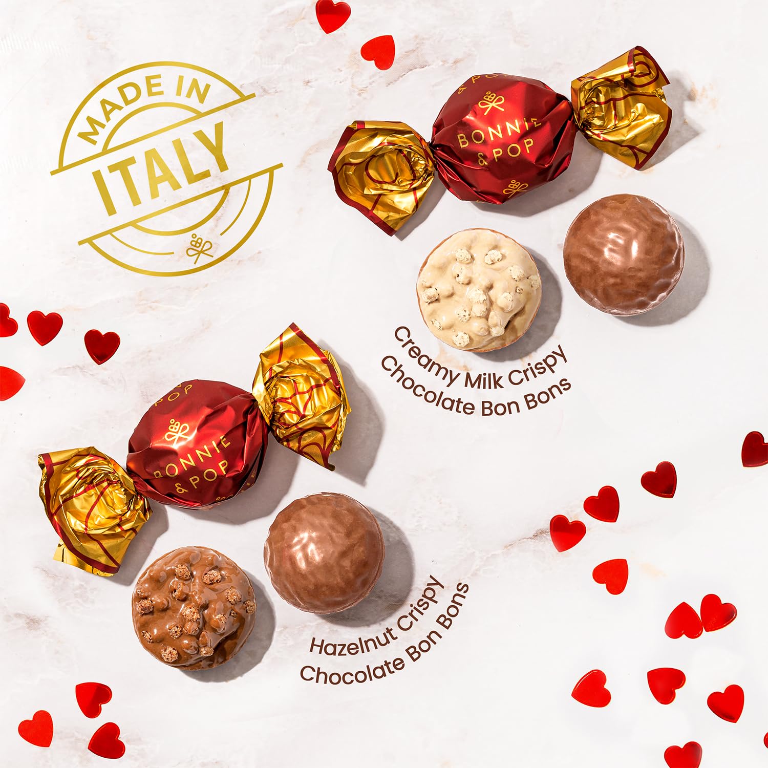 Bonnie & Pop gift for her—romantic chocolate surprise.