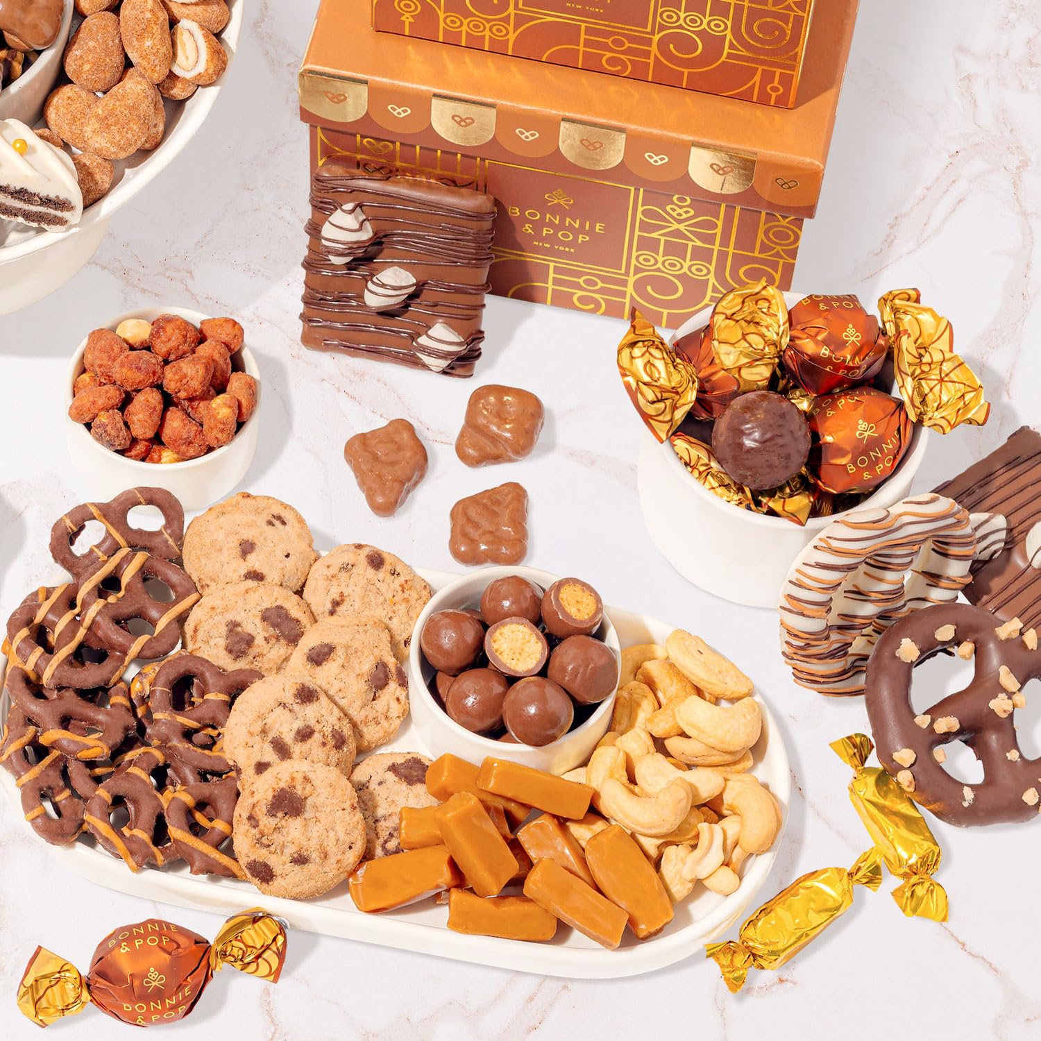 Bonnie and Pop party-ready tower ideal for celebrations and appreciation