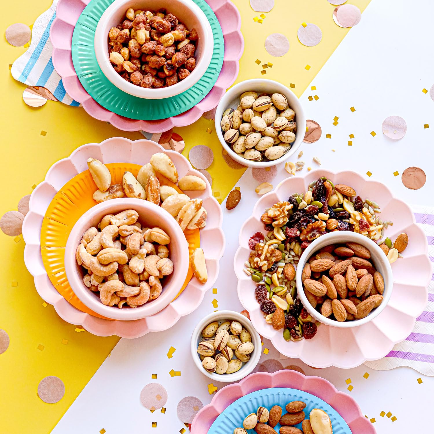 Bonnie & Pop fresh nuts individually wrapped, preserving freshness for easy sharing.