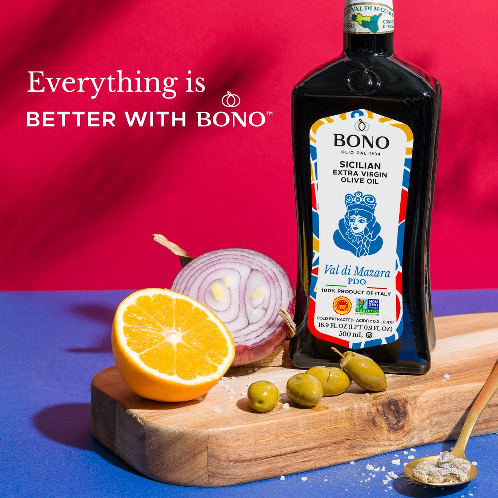 Bono PDO certification label close-up underscoring origin and quality standards.