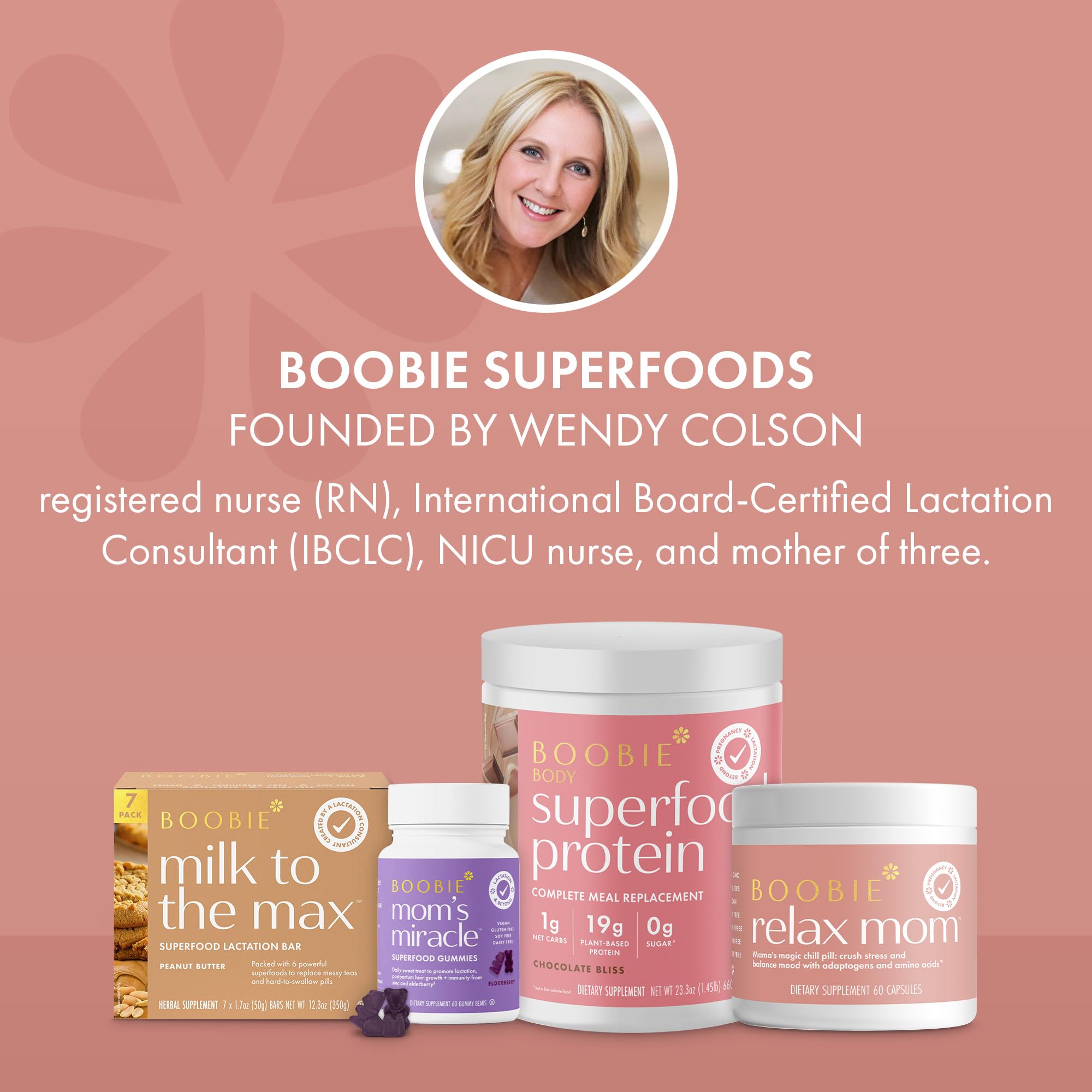 Boobie Bar packaging on shelf, healthy choice for new mothers.