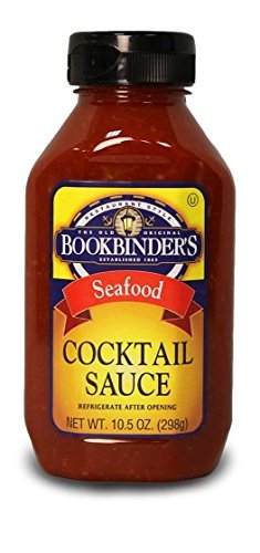 Bookbinders Cocktail Sauce 3-pack jar for seafood dipping and appetizers.