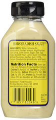 Bookbinder's Horseradish Sauce packaging with a 9.5 oz label, ideal for pantries.