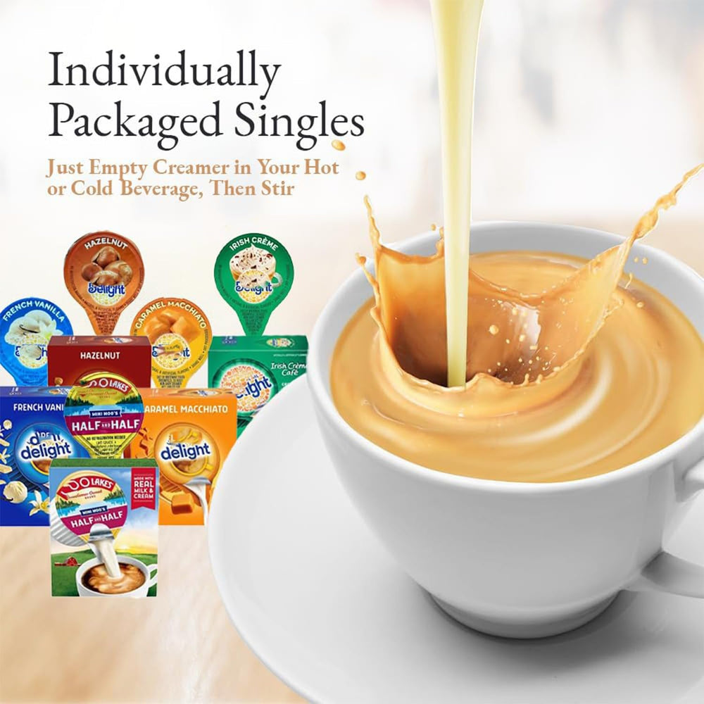 Bools coffee creamer singles ideal for break rooms and hospitality settings