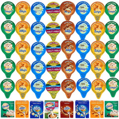 Bools coffee creamer singles variety pack front label for versatile morning coffee