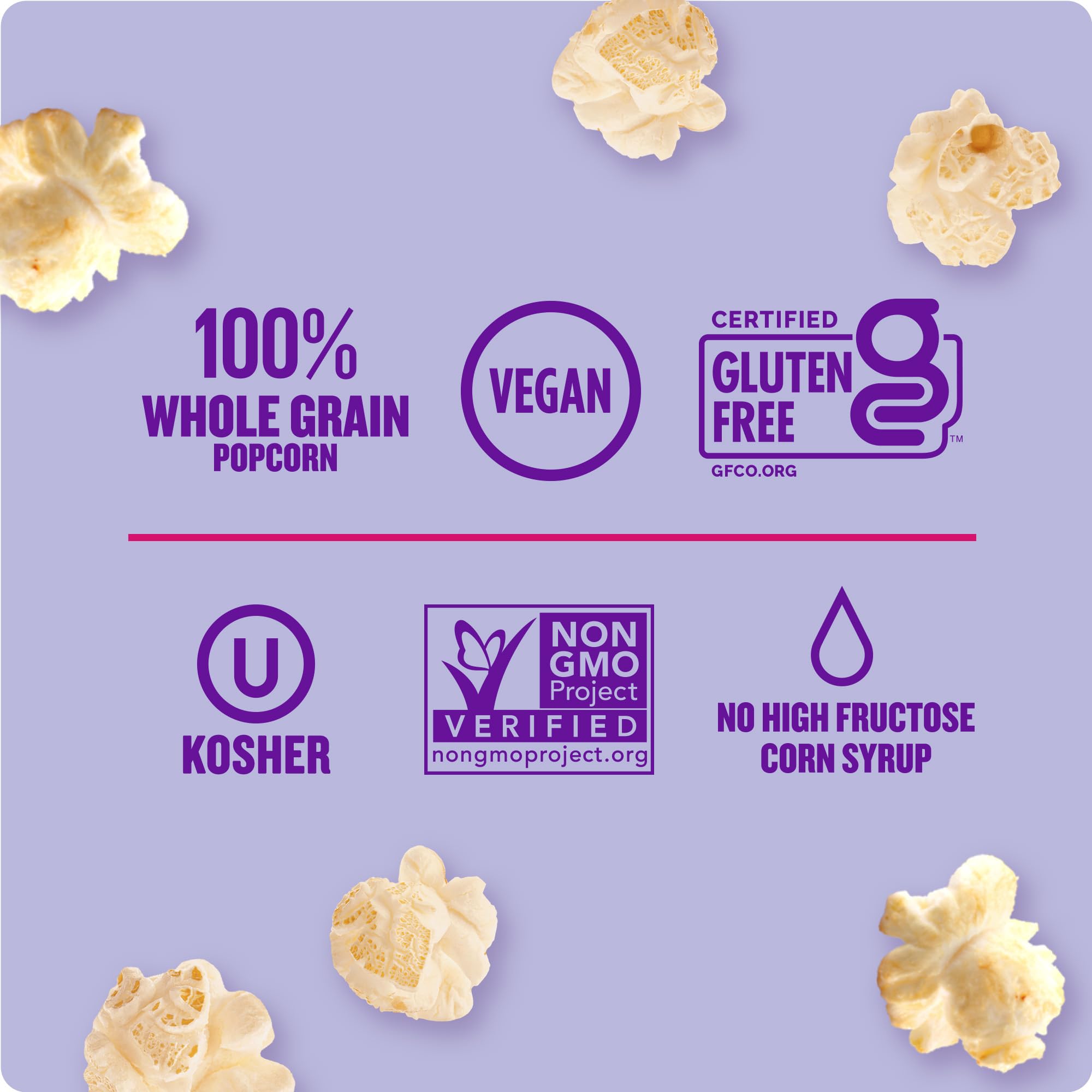 Angie's BOOMCHICKAPOP kettle corn for on-the-go snacks during road trips.
