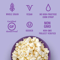 Easter basket-stuffer idea featuring Angie's non-candy kettle corn.