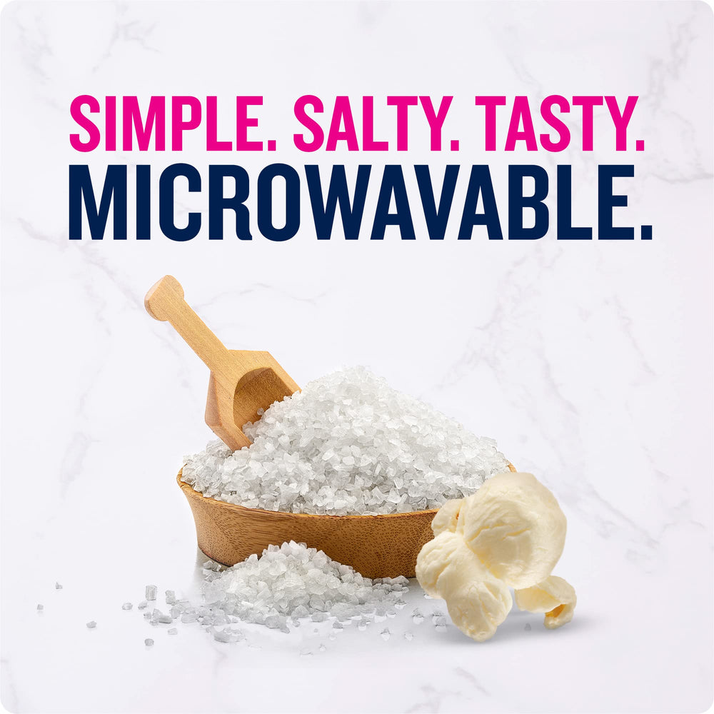 BOOMCHICKAPOP Sea Salt popcorn in a bowl, ideal for sharing