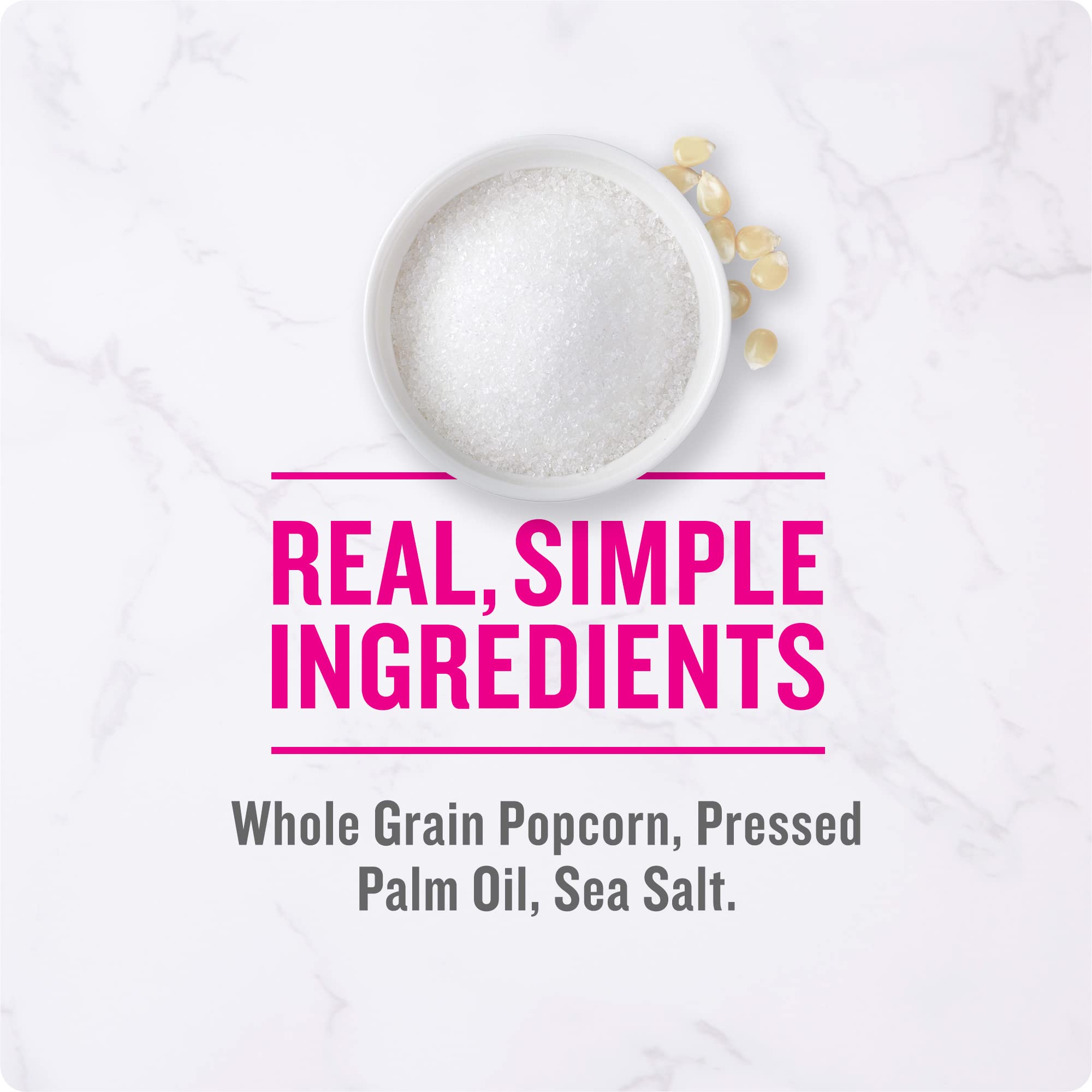 BOOMCHICKAPOP Angie's Sea Salt popcorn, snack-ready and shareable