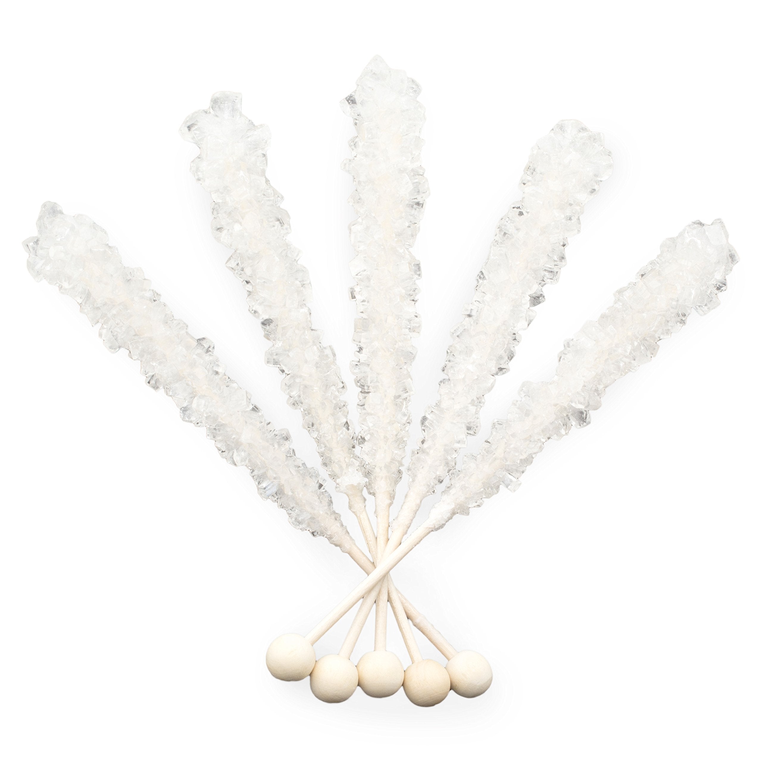 Boone's Mill original rock candy stick showcases crystals through wrappers.