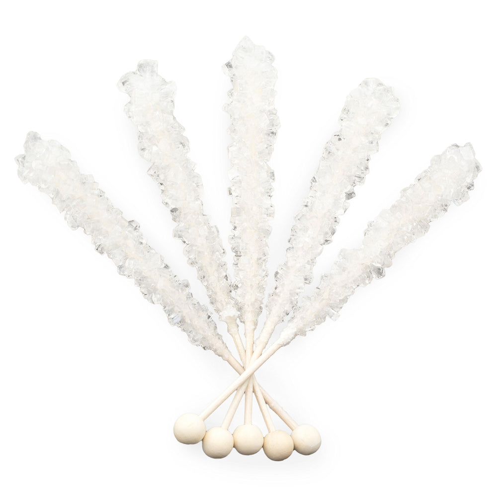 Boone's Mill original rock candy stick showcases crystals through wrappers.