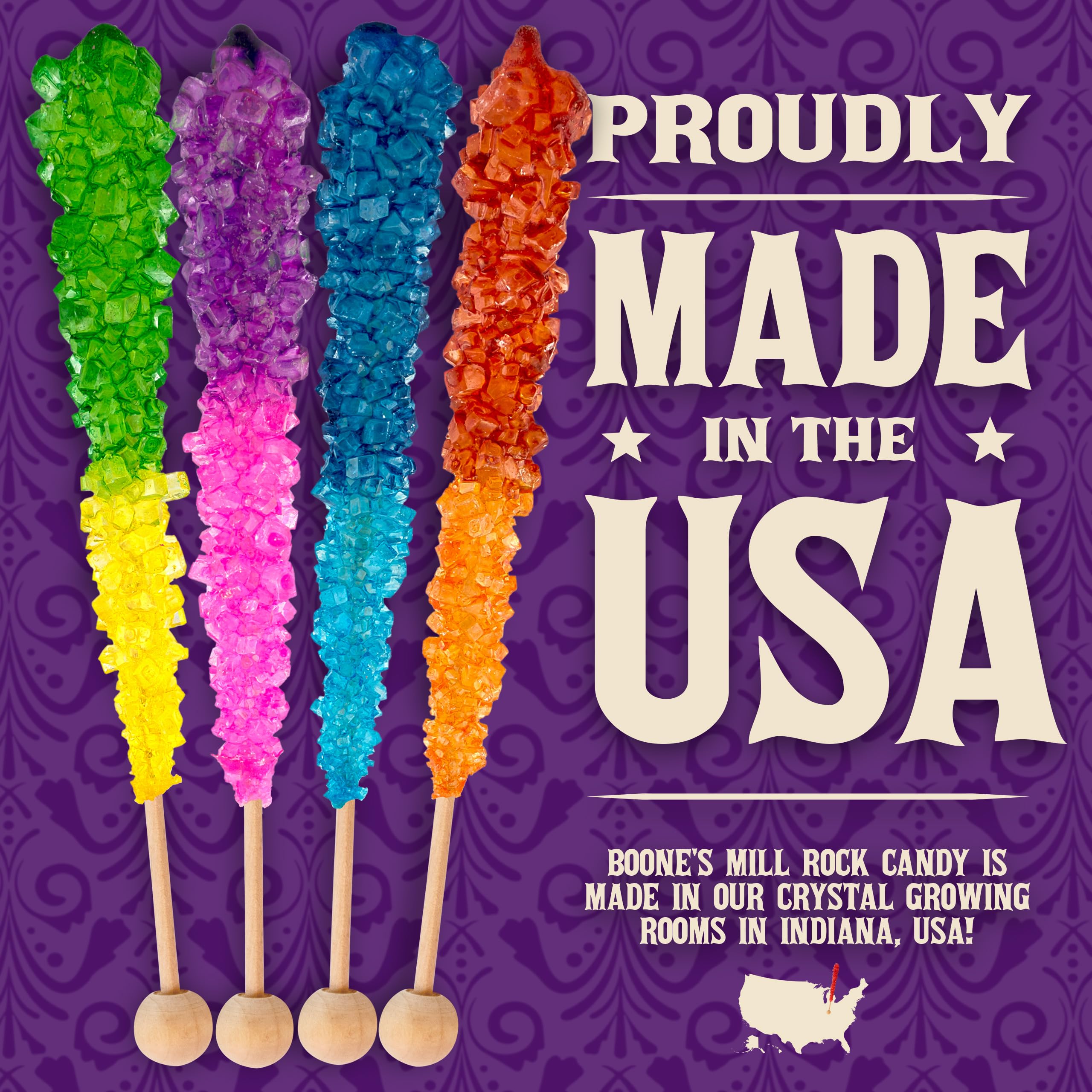Boone's Mill Rocksicles nut-free facility stick supports allergen-safe snacking.