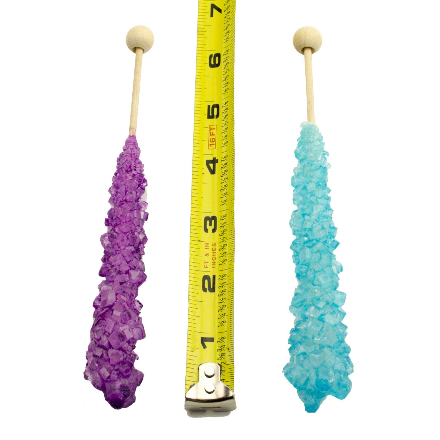 Boone's Mill Unicorn Rock Candy sticks - bright crystals for color decorating