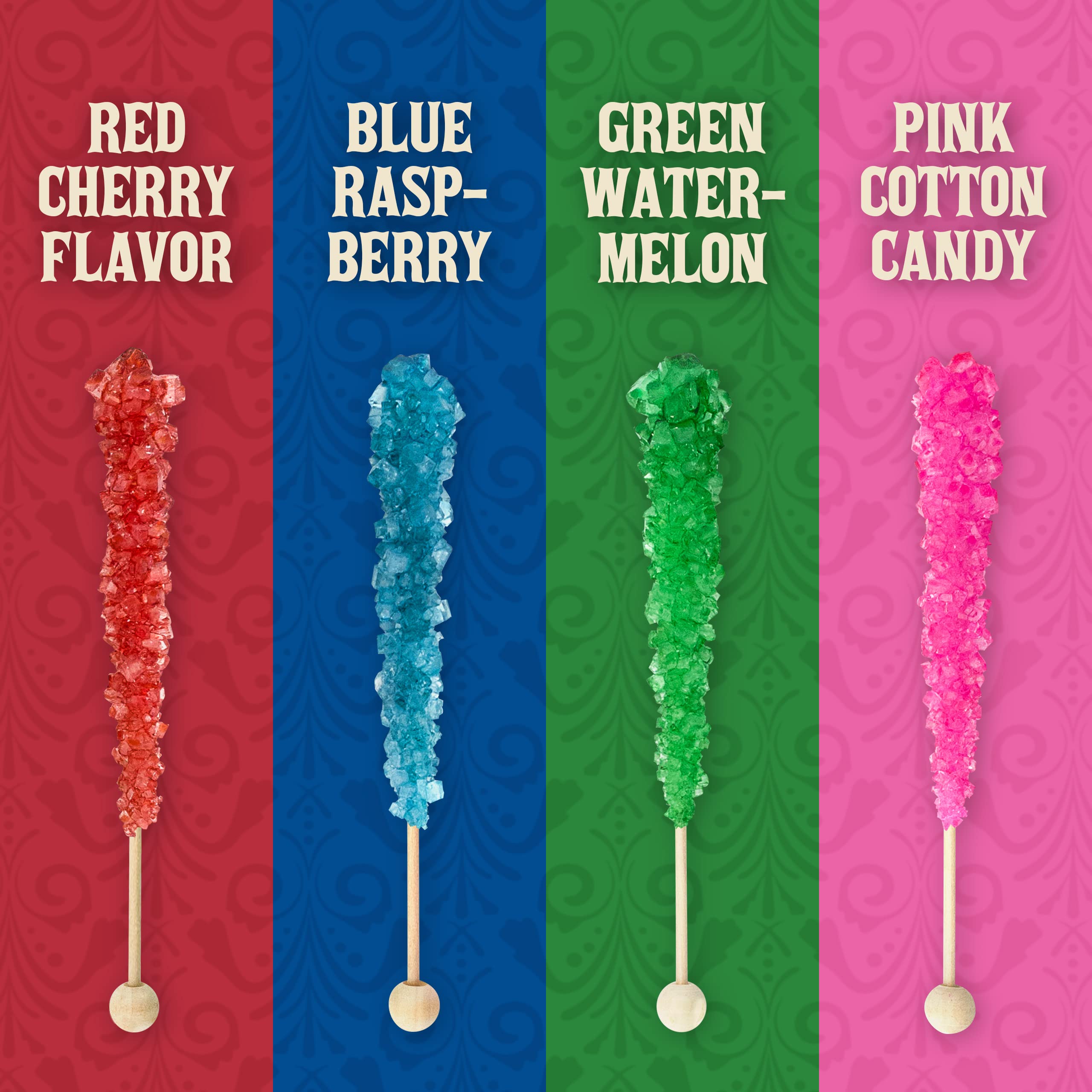 Boone's Mill XL rock crystal candy stick blue raspberry for playful treats