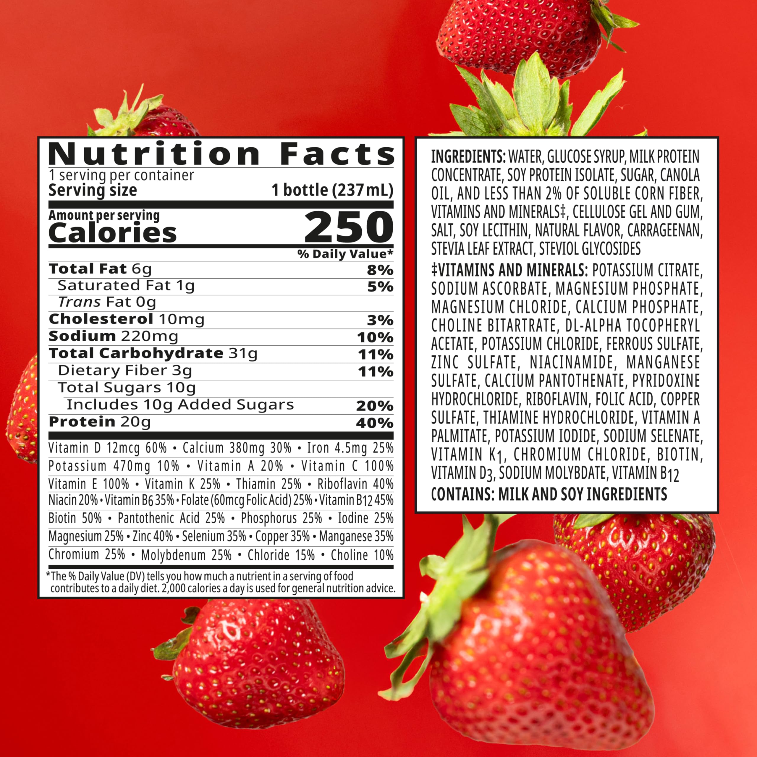 BOOST 24-pack display showcasing convenient family nutrition shakes.