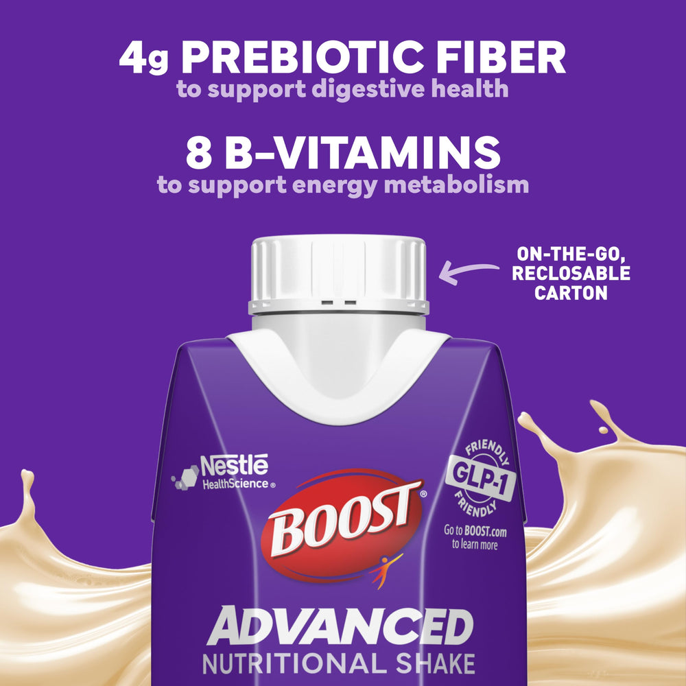 BOOST shake with 8 B vitamins to support energy metabolism