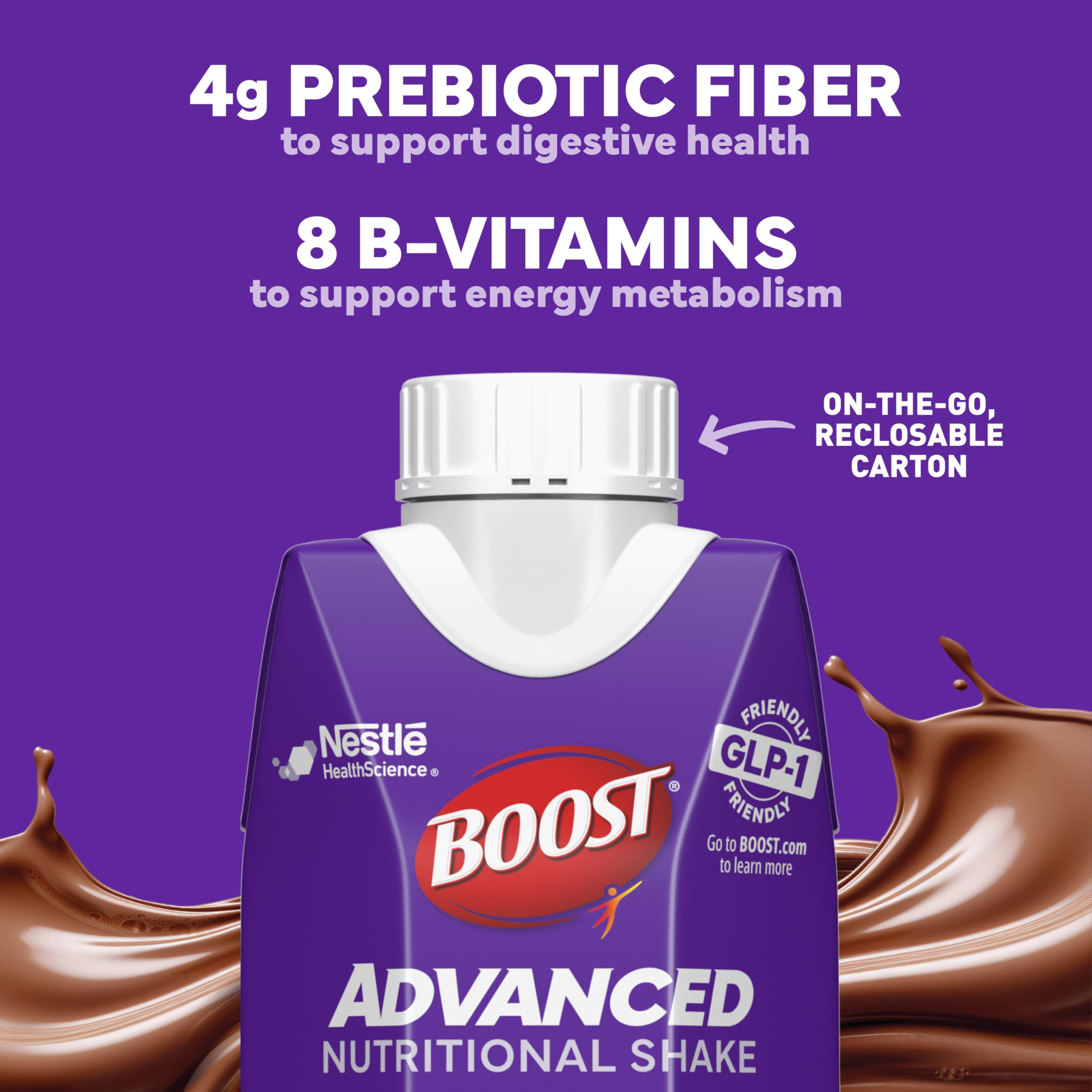 BOOST GLP-1 friendly bottle pour supporting weight management possibilities