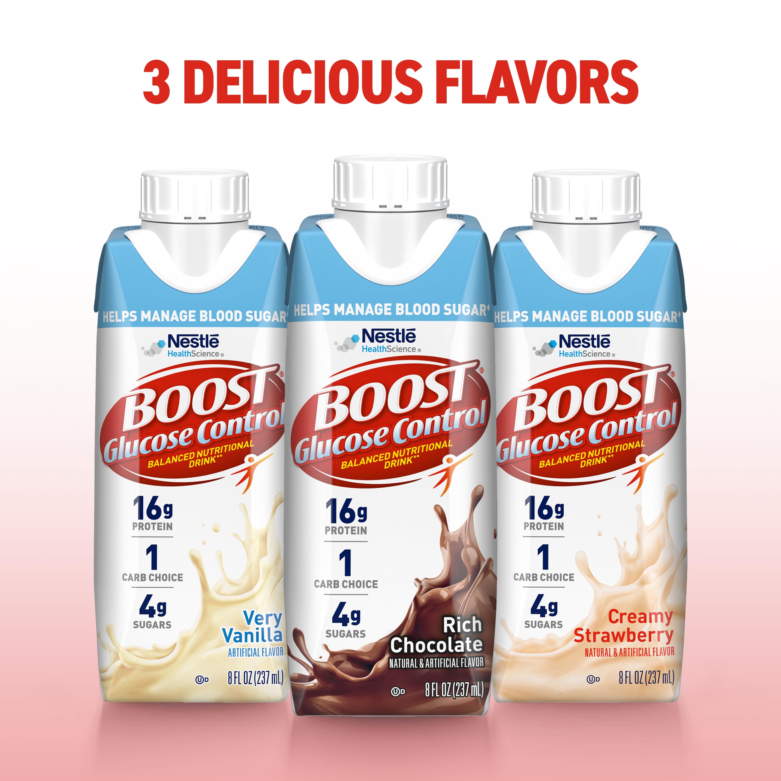 BOOST Glucose Control multi-pack carton conveys easy daily nutrition on the go