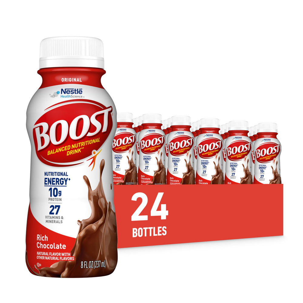 BOOST Original Rich Chocolate bottle 8oz for on-the-go nutrition