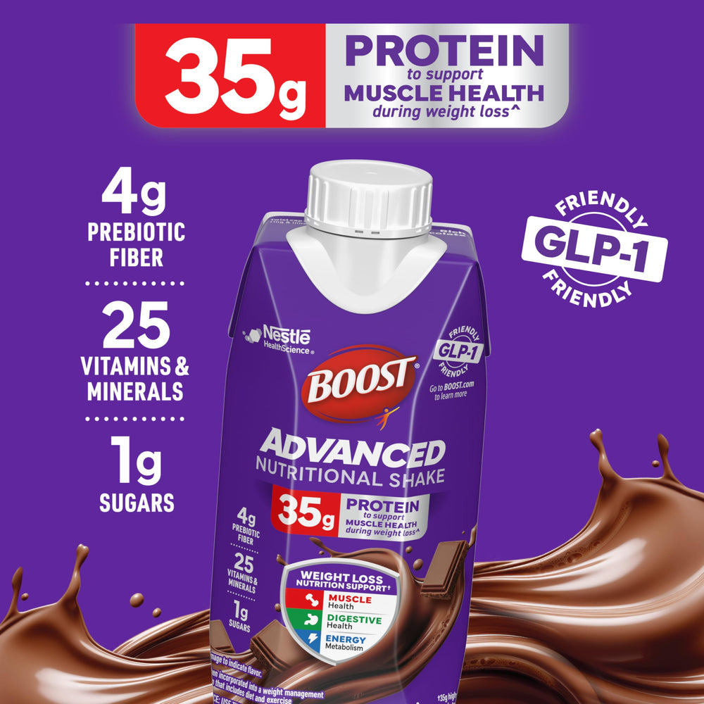 BOOST Vanilla glass serve delivering a smooth taste and texture