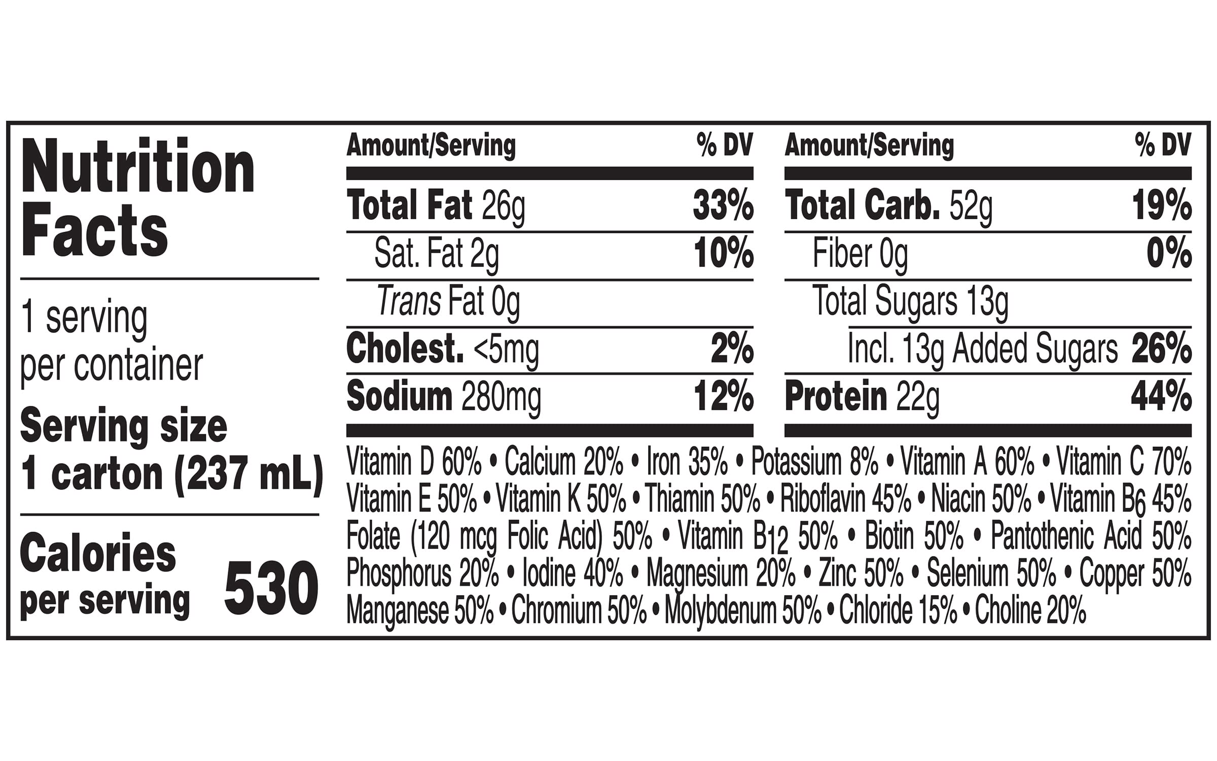  BOOST Vanilla shake protein content highlighted for daily intake