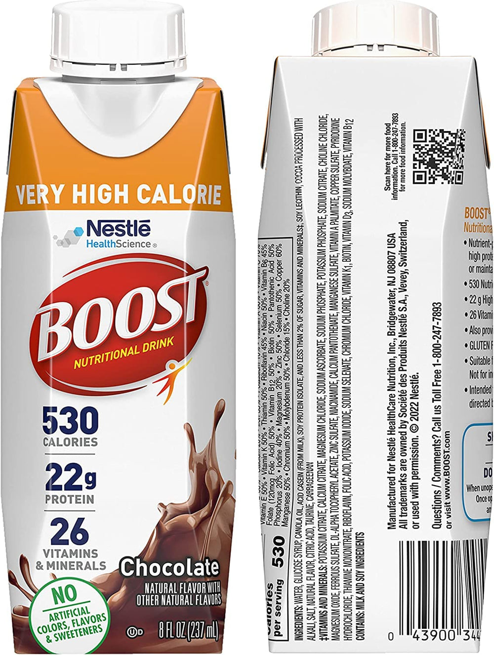 BOOST Chocolate bottle delivers protein and vitamins in a rich flavor profile