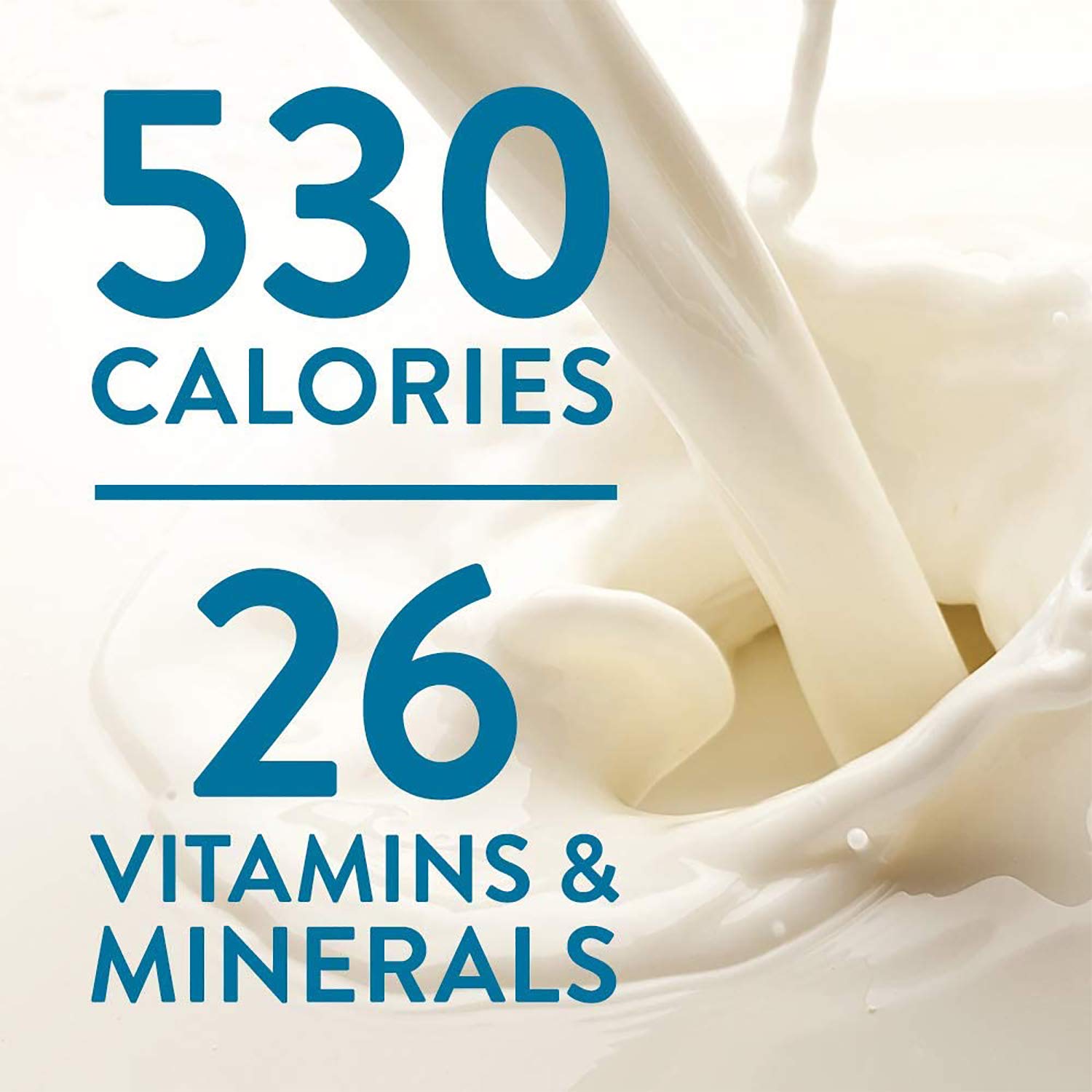 BOOST Nutrition facts panel communicates calories and vitamins per serving