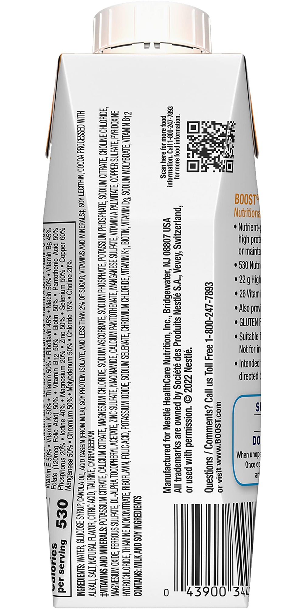 BOOST Very High Calorie Strawberry bottle suggests a fruity option for appetite support.