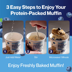 Bootylicious Blueberry Muffin microwave step for quick, fresh treats