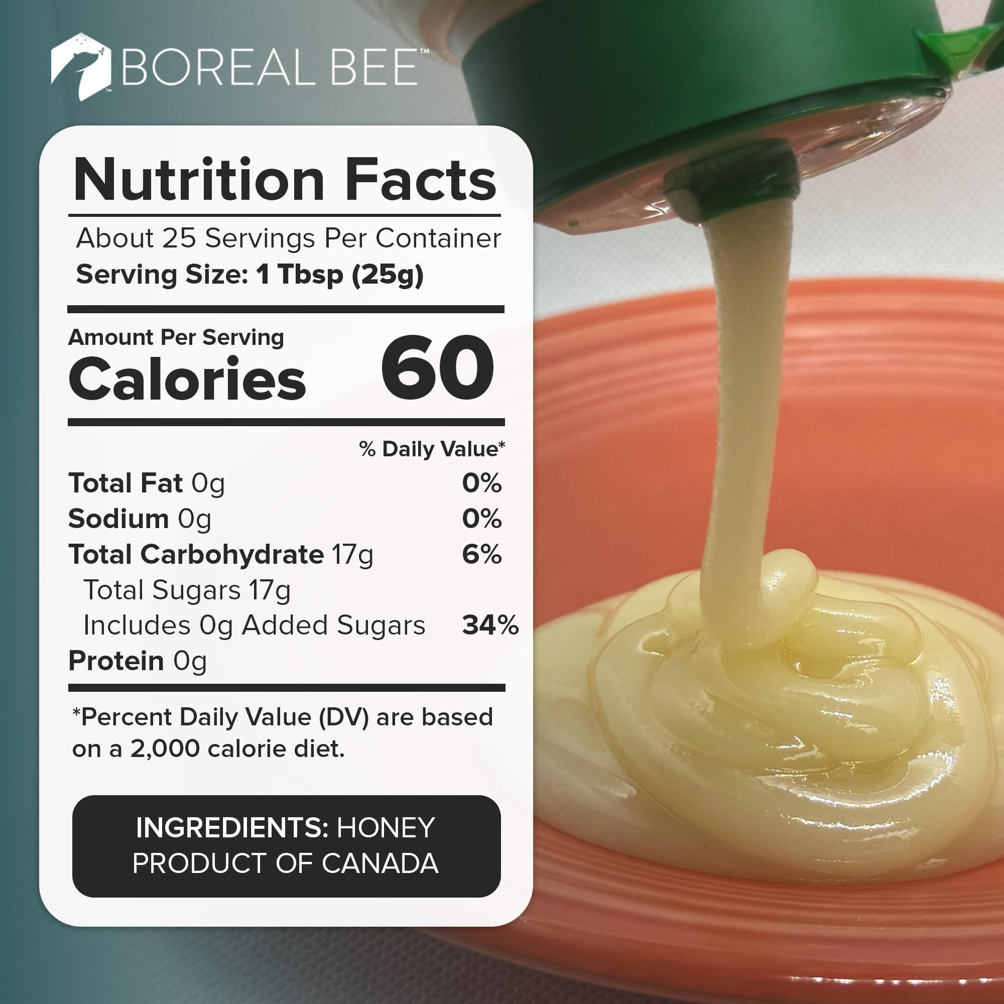 BOREAL BEE creamed honey on toast – silky sweetness.
