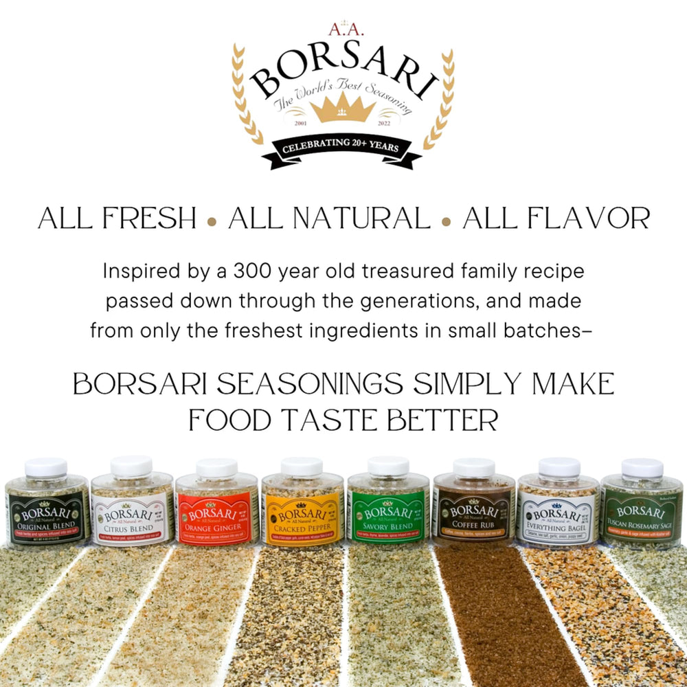 Borsari Coffee Rub on grilled beef hints at smoky, robust flavor.