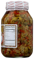 Boscoli Family muffuletta sandwich assembly—essential olive salad for authentic New Orleans flavor