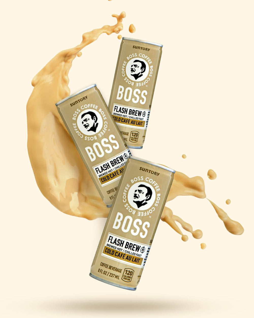BOSS Coffee 12-pack packaging signals imported quality and convenience.