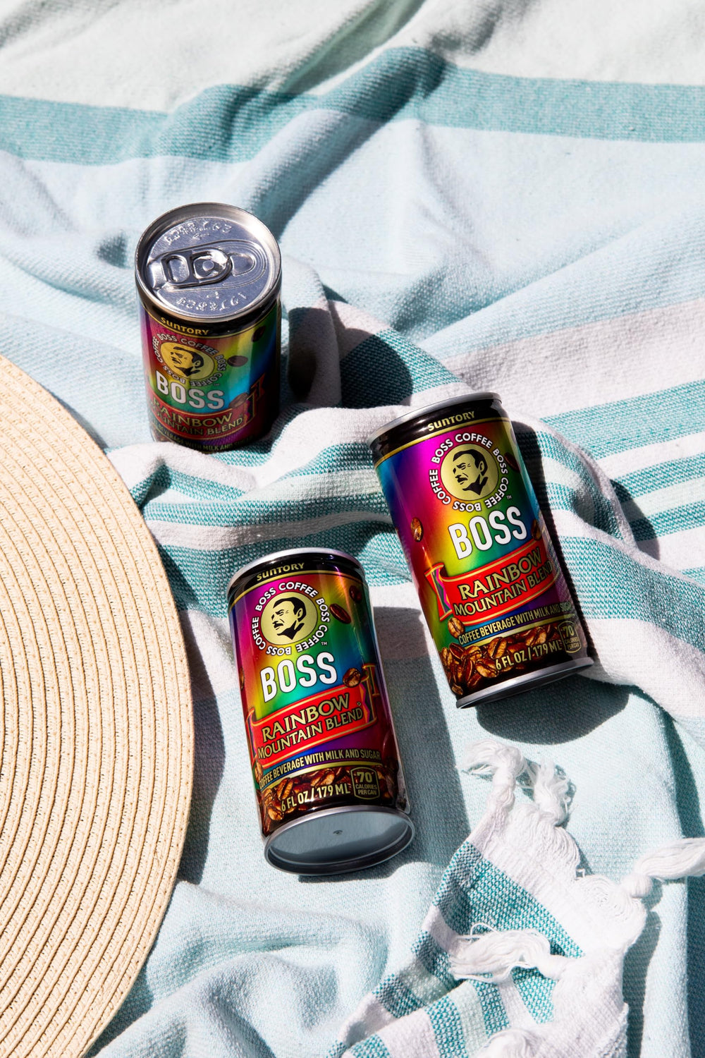 BOSS Rainbow Mountain can top with easy pull-tab