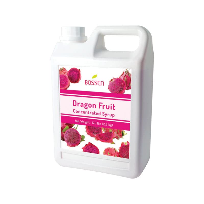 Bossen Dragon Fruit Syrup bottle for authentic flavor in drinks