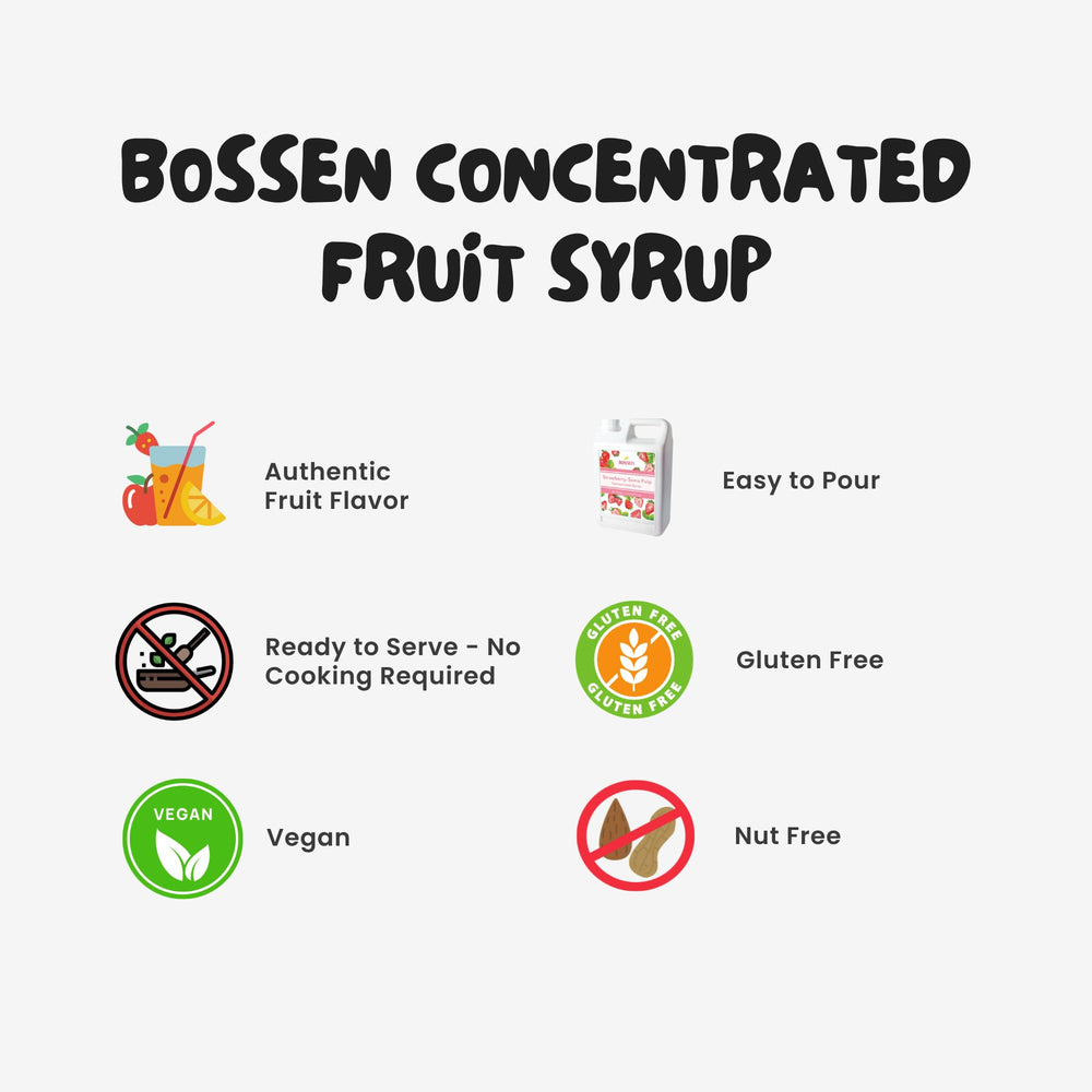 Bossen Lychee Syrup bubble tea glass with vibrant lychee aroma ideas