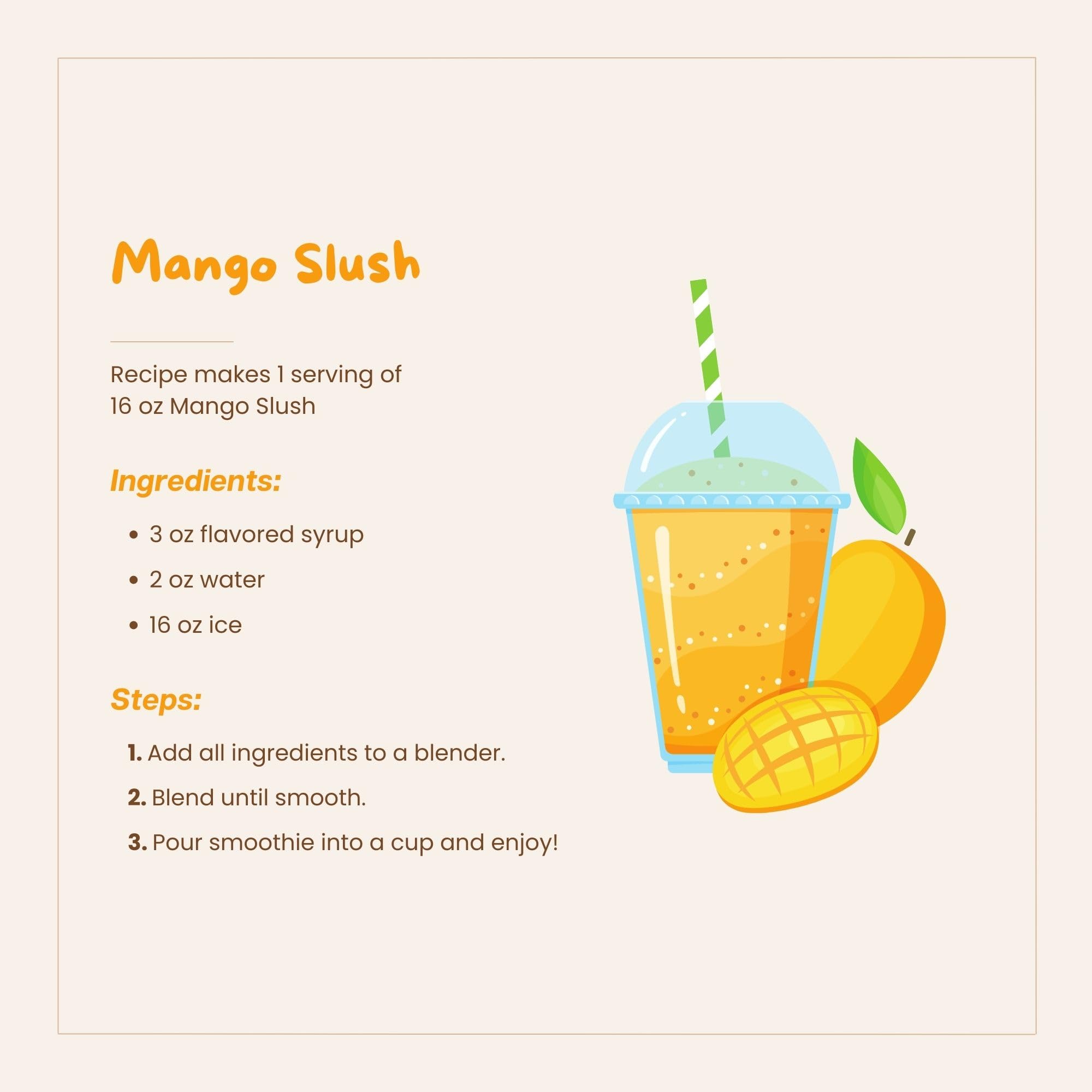 Stirring Bossen Mango Syrup into green tea for a fruity twist.