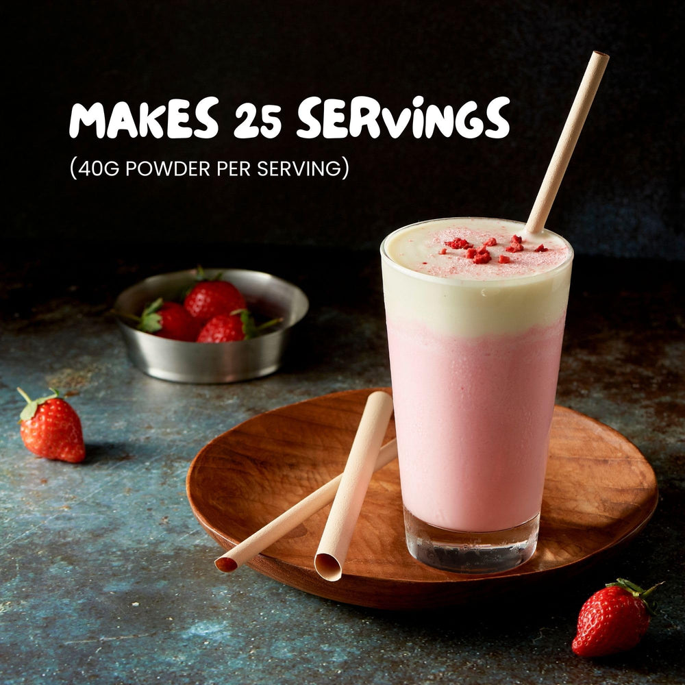 Bossen Strawberry Powder Milk Dissolve – quick mix in dairy beverages