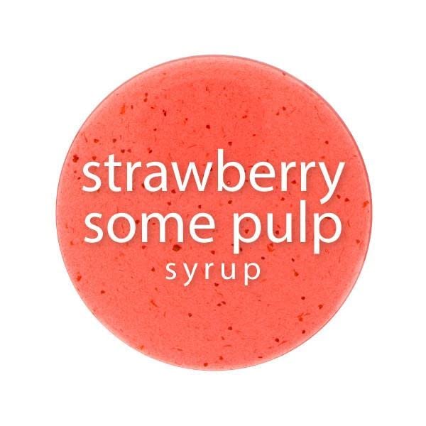 Dessert topping with Bossen Strawberry Syrup for fruity sweetness