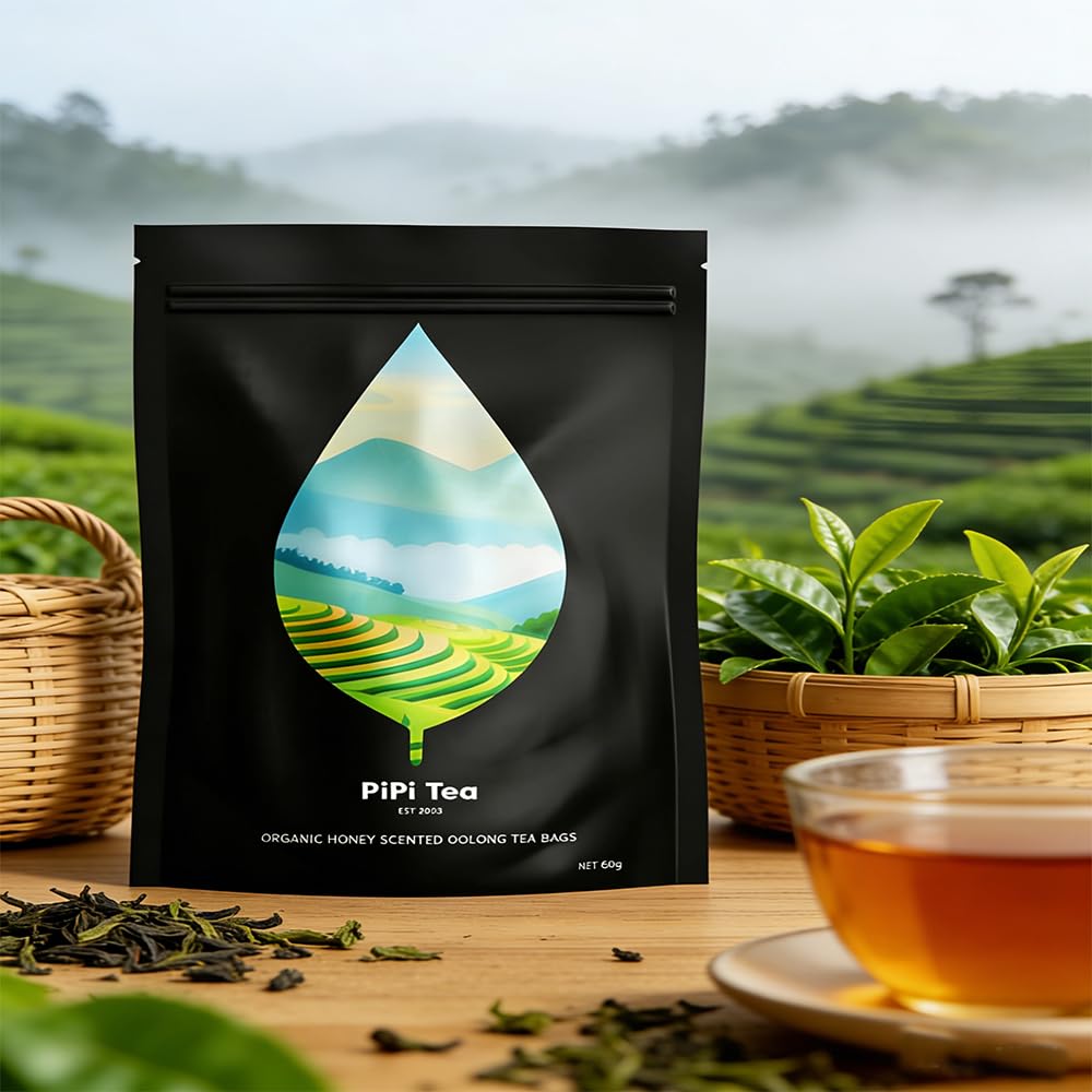 Bosteda PipiTea Oolong tea bags show premium whole-leaf blend for a smooth, fragrant brew