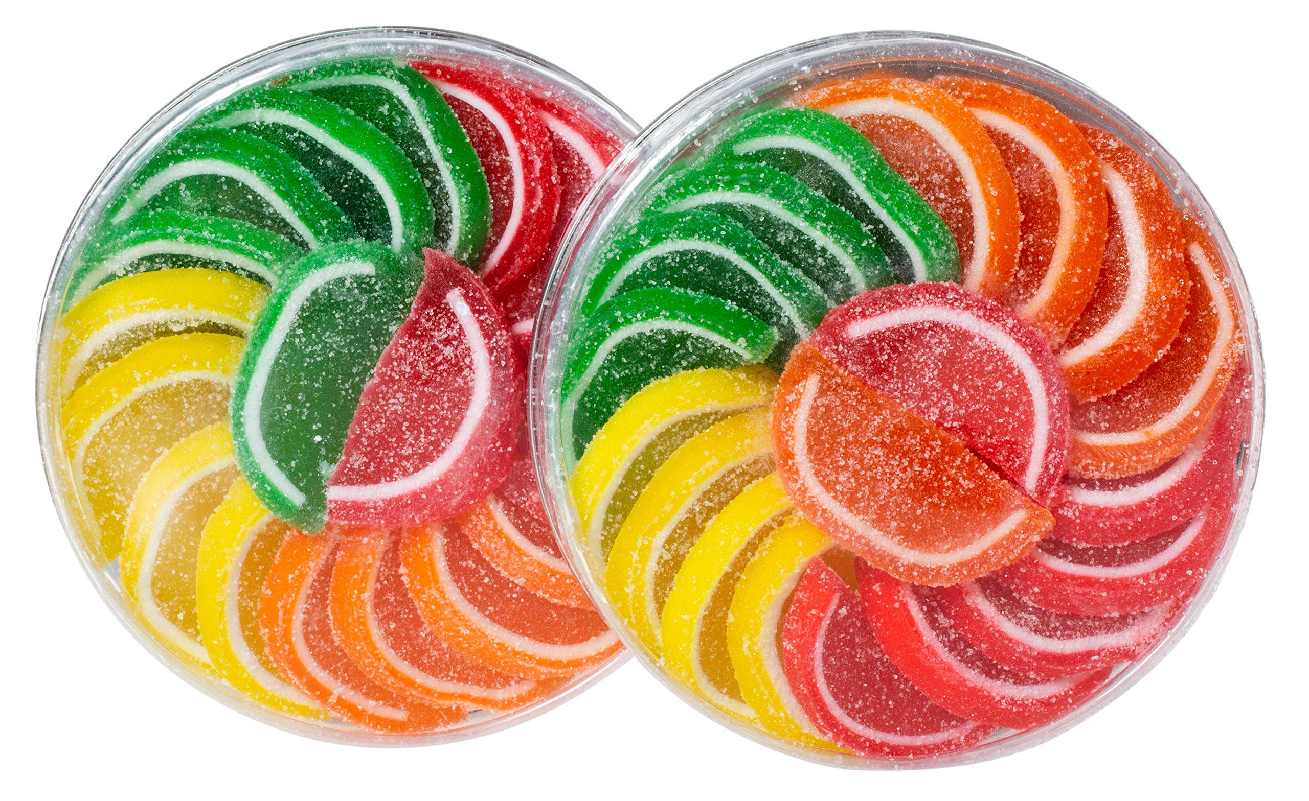 Boston Fruit Slices two-pack in acetate circle, classic bite-sized fruit candy for sharing.