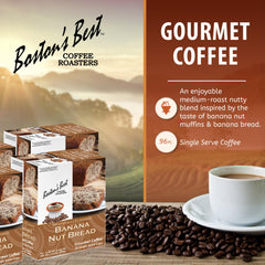 Boston's Best Banana Nut Bread coffee pack perfect for sharing at home or office
