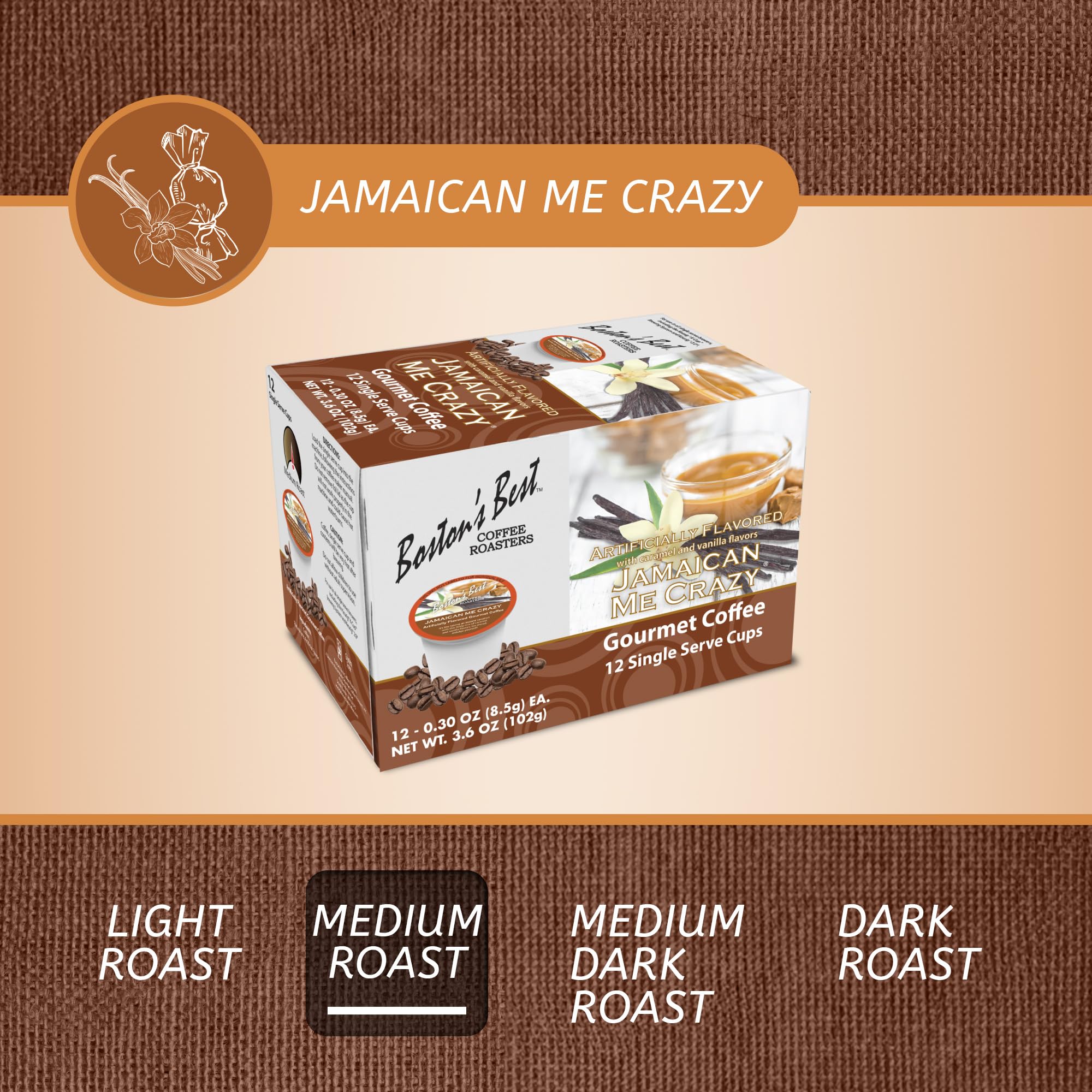 Boston’s Best Jamaican Me Crazy Keurig-compatible single-serve cups