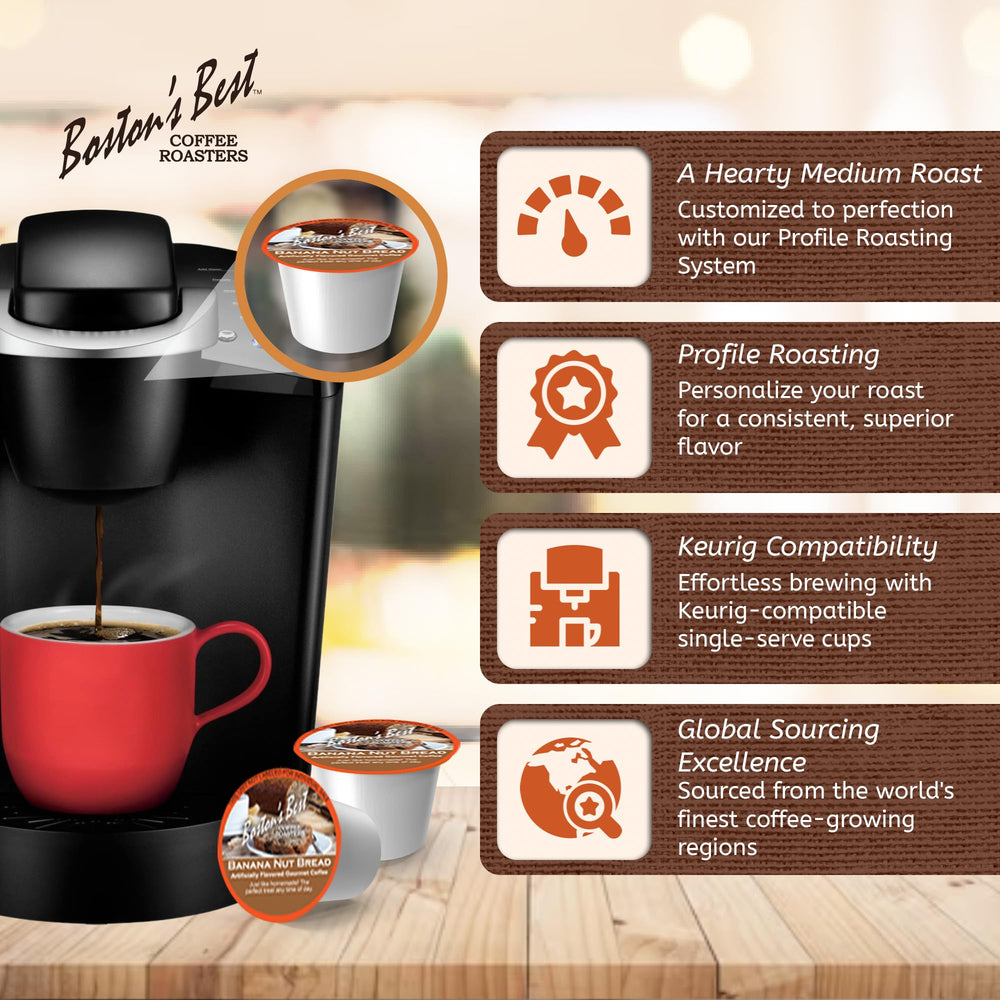 Boston's Best medium roast coffee beans sourced worldwide for a versatile base